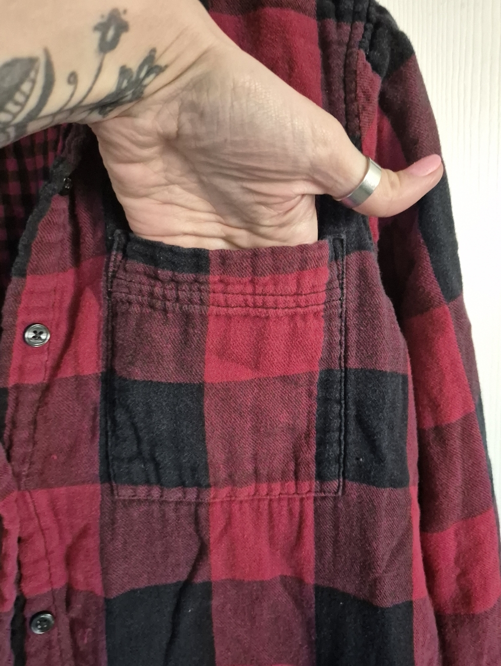 Joe Fresh Buffalo Plaid Flannel Shirt - Picture 3 of 7